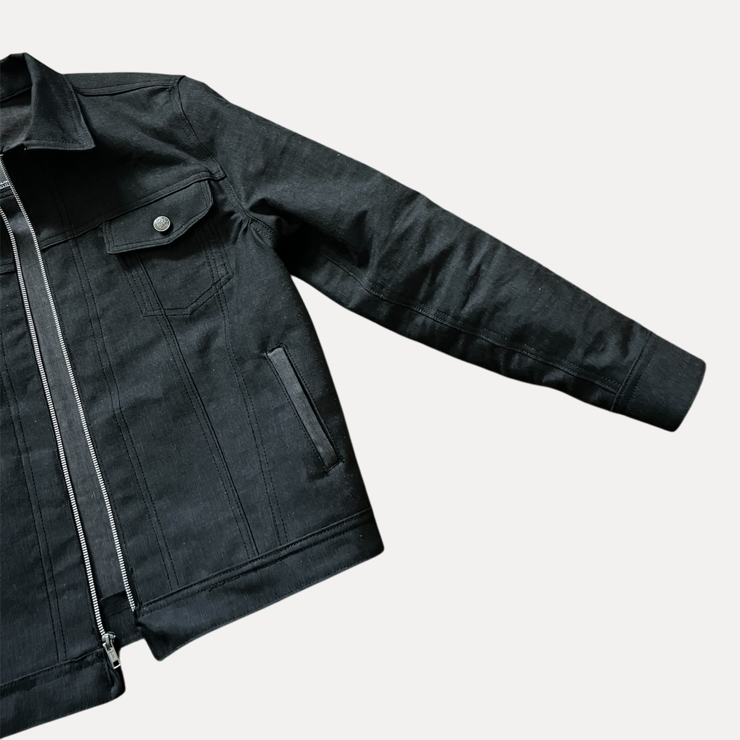 'Charcoal' Selvage Denim Jacket