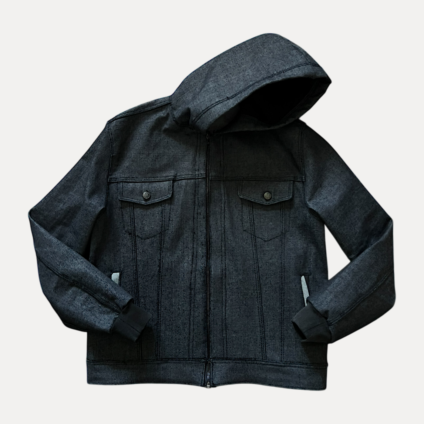 'Indigo' Hooded Selvedge Denim Jacket