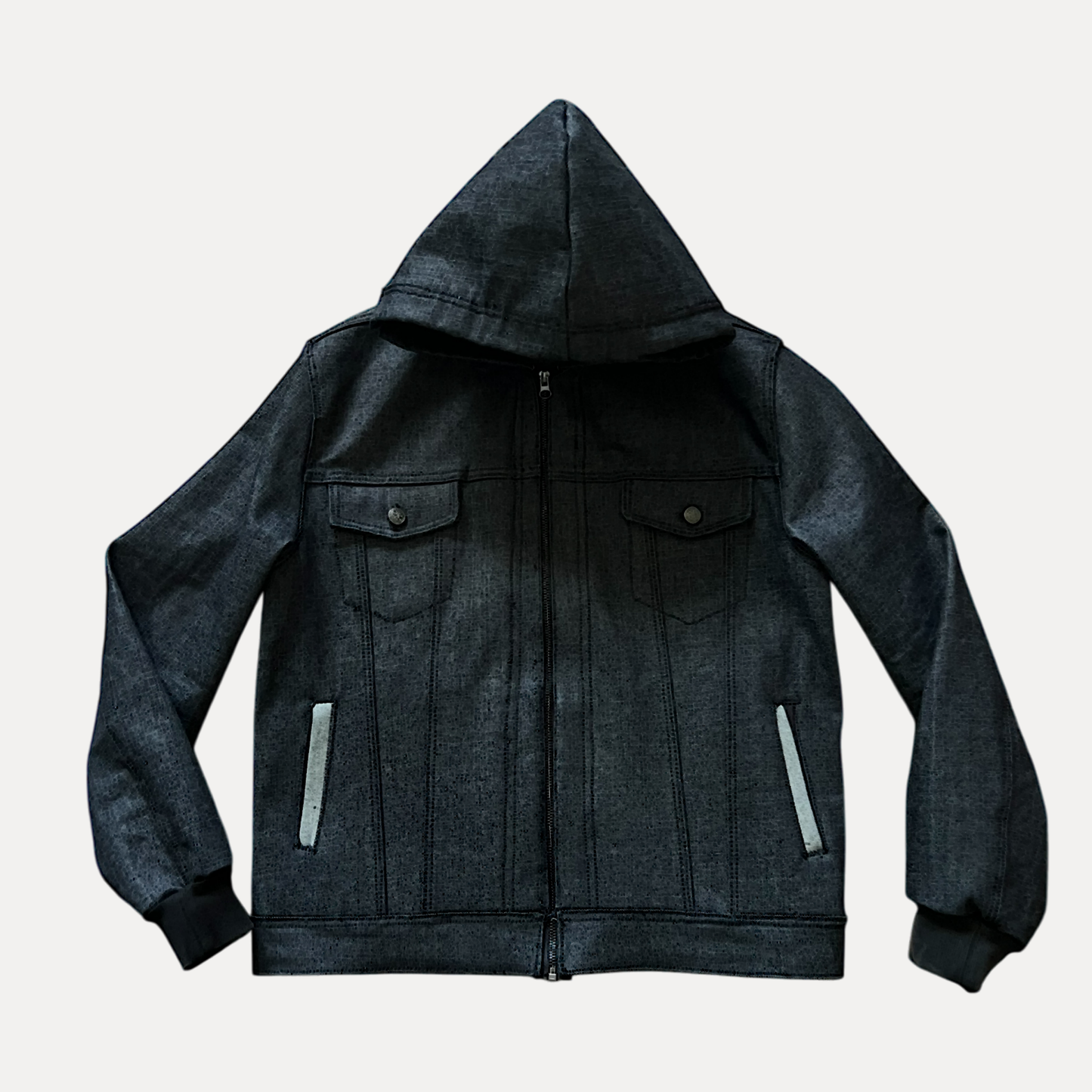 'Indigo' Hooded Selvedge Denim Jacket