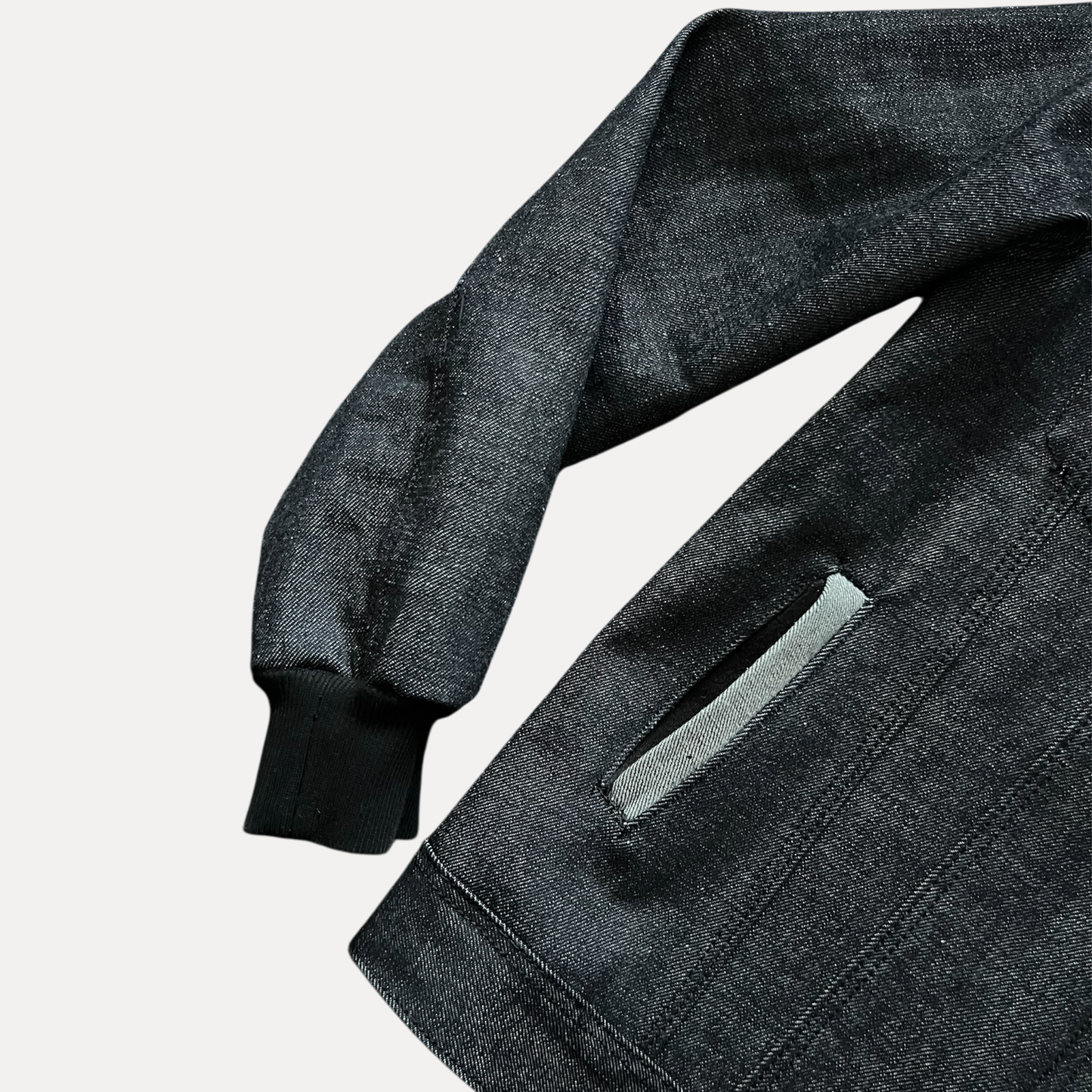 'Indigo' Hooded Selvedge Denim Jacket